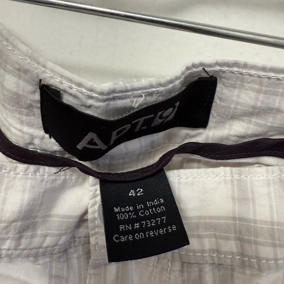 Apt. 9 Men's Light Plaid Shorts Size 42 - Picture 3 of 3